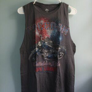 Patriotic cut-off Men's tank top. Size 34-36